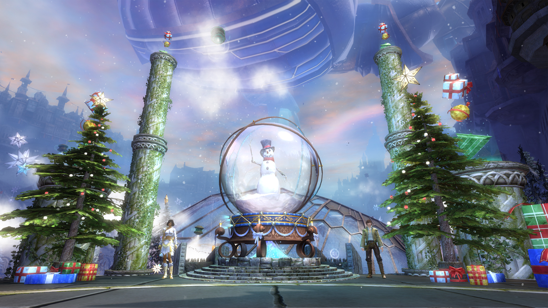 Wintersday decorations in Guildwars 2