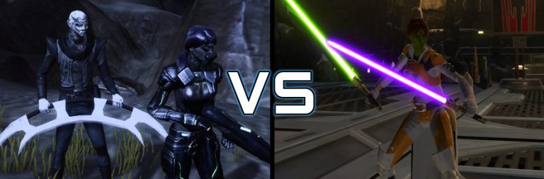 Epic Mmo Battles Of History Star Trek Online Vs Star Wars The Old Republic Massively Overpowered - hyper laser gun battle roblox