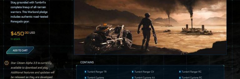 Star Citizen S Latest Concept Ship Sale Is Actually For Motorcycles Massively Overpowered