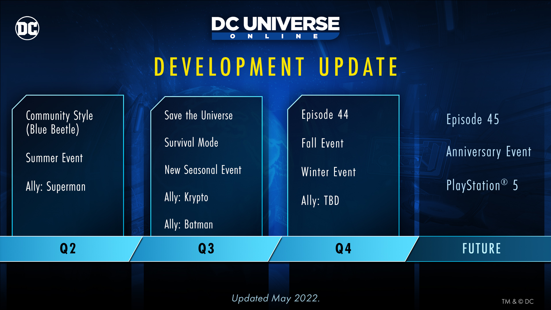 DC Universe Online, 45'ten 2023'e kadar olan bölümü 'personel sıkıntısı' nedeniyle erteledi