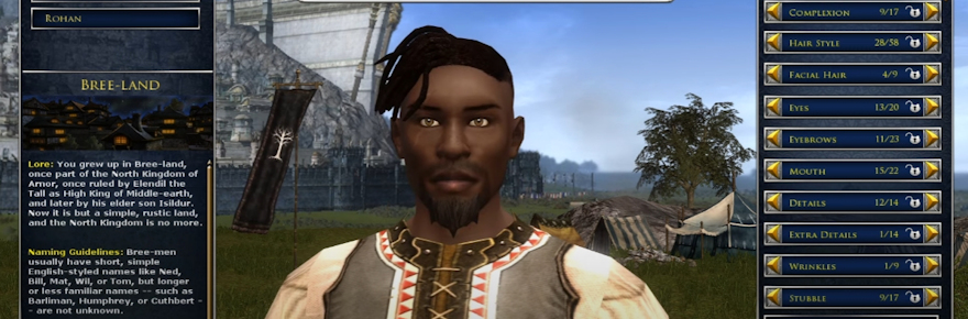 Lord of the Rings Online is testing major new customization options for hairstyle, skintone, and gobs more