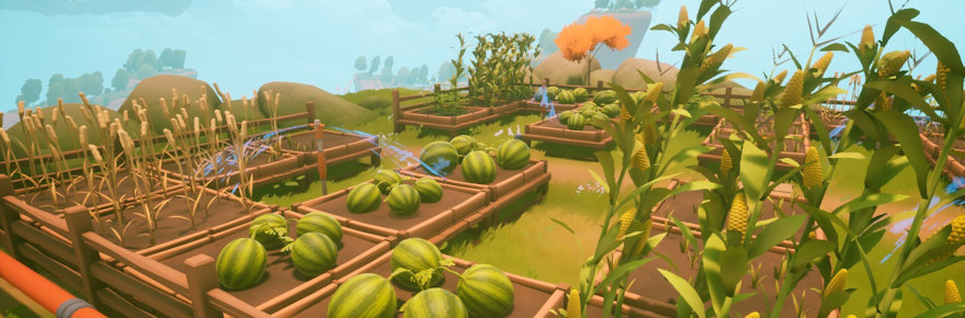 Experience the magic of farming in our multiplayer solarpunk life sim