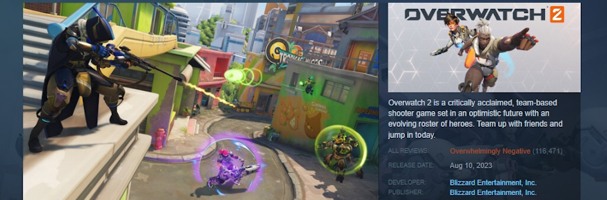 I wonder how bad the worst rated game on steam is doing, surely they be  struggling : r/overwatch2