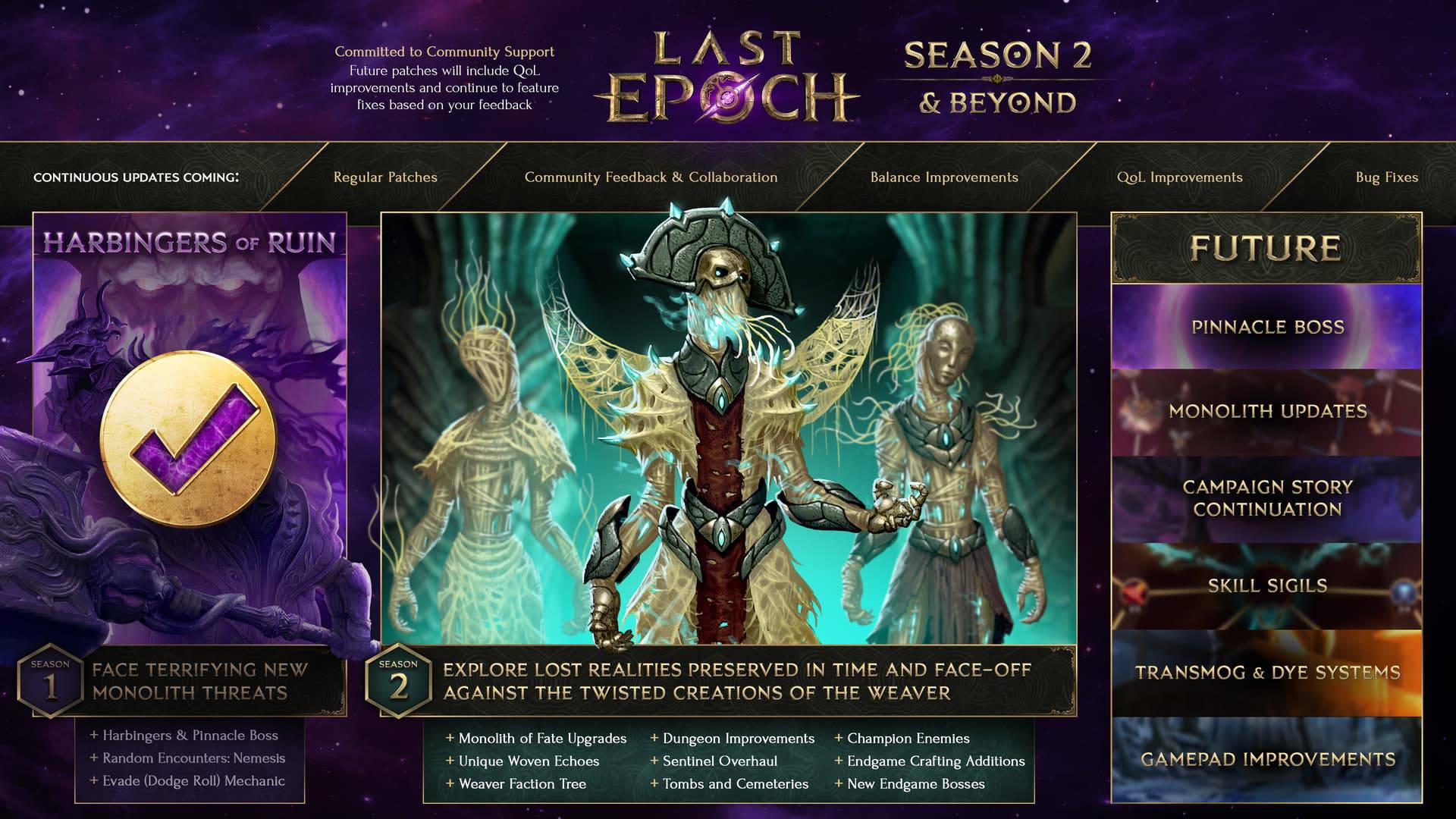 Last Epoch shares a general roadmap of additions and improvements 